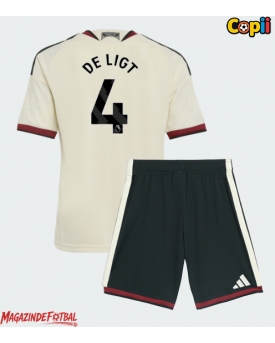 Manchester United Matthijs de Ligt #4 Echipament de Fotbal Replică 2026-27 Copii Treilea (+ Șorturi)